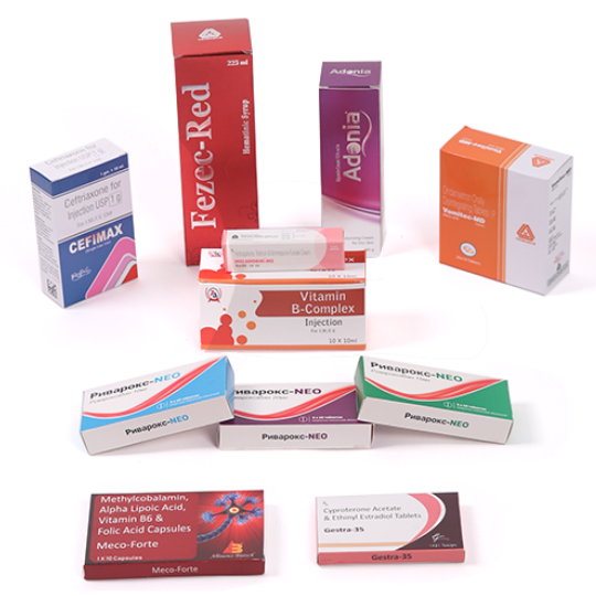 Folding Cartons (medicines and cosmetics)